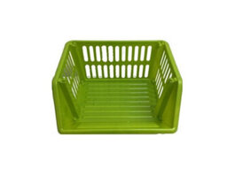 9 Tier Multi-Purpose Plastic Stacking Storage Basket Stackable Shelves Vege Fruit Food Stationary Organize Rack Stand Green 35Cm - thumbnail 2