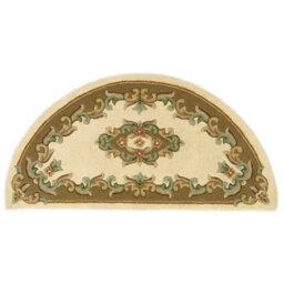 Handmade Bordered Floral Easy To Clean Cream Beige Traditional Wool Rug For Living Room & Bedroom-120Cm X 180Cm - thumbnail 5