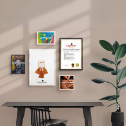 Black Picture Frame Photo Frame Perspex Sheet For Wall Or Table, Landscape Portrait Orientation 10.2 X 10.2 Cm (4 X 4 Inch) - thumbnail 6