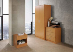 Timber Art Design Rio Costa Chest 3 Drawers Bedroom Living Room Storage Beech Oak Effect - thumbnail 5