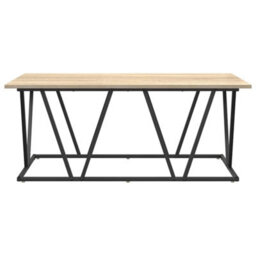 Berkfield Coffee Table Sonoma Oak 100X50X40 Cm Made Of Engineered Wood And Metal - thumbnail 4