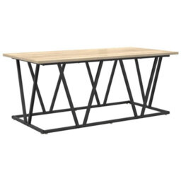 Berkfield Coffee Table Sonoma Oak 100X50X40 Cm Made Of Engineered Wood And Metal - thumbnail 6