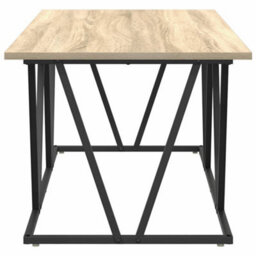 Berkfield Coffee Table Sonoma Oak 100X50X40 Cm Made Of Engineered Wood And Metal - thumbnail 5