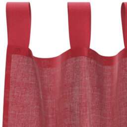 Berkfield Voile Curtains With Rod Pockets 2 Pcs Wine Red - thumbnail 5