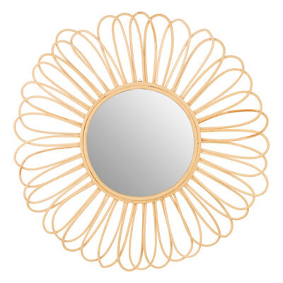 Orsina Batu Natural Rattan Wall Mirror - image 1