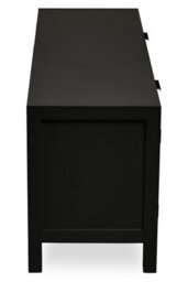 Orsina Contemporary Black Wood Media Unit, Durable Mdf Constructed Modern Tv Cabinet, Functional Media Unit - thumbnail 4