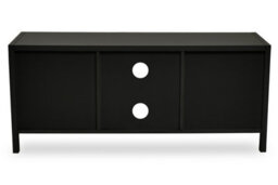 Orsina Contemporary Black Wood Media Unit, Durable Mdf Constructed Modern Tv Cabinet, Functional Media Unit - thumbnail 5