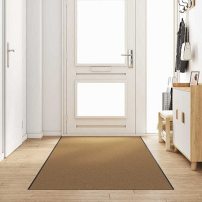 Berkfield Doormat Cream, Black Polyamide 400 X 120 X 0.9 Cm Doormat - image 1