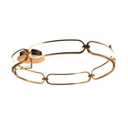 Luminosa Lighting Luminosa Colette Semi Flush Ceiling Light Cylindrical, Rose Gold - Uk Stock - thumbnail 4