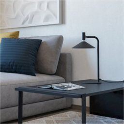 Loops 2 Pack Sleek Modern Black Table Lamp For Stylish Indoor Home Illumination - thumbnail 6