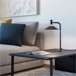 Loops 2 Pack Sleek Modern Black Table Lamp For Stylish Indoor Home Illumination - thumbnail 3