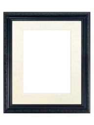 Frames By Post Shabby Chic Black Frame With Ivory Mount For Image Size 12 X 10 Inch - thumbnail 1