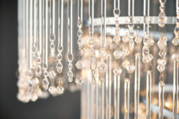 Anson Lighting Caril 24Lt Pendant Light Finished In Chrome Plate And Clear Glass - thumbnail 3