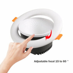 Led Ceiling Spotlights Set Of 2 5W Cool White 6000K Ultra Slim Adjustable Fire Rated Downlights - thumbnail 6