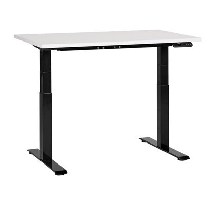 Beliani Electric Adjustable Standing Desk Destines White/ Black 120 Cm 72 Cm - image 1