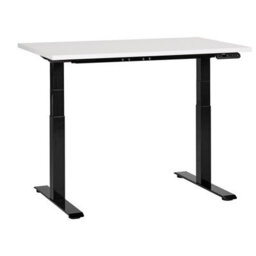 Beliani Electric Adjustable Standing Desk Destines White/ Black 120 Cm 72 Cm - thumbnail 1