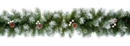 Premier Decorations Limited Artificial Christmas Garland Snow Tipped White Berry And Pine Cone Green Garland 2.7M - thumbnail 7