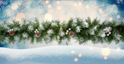 Premier Decorations Limited Artificial Christmas Garland Snow Tipped White Berry And Pine Cone Green Garland 2.7M