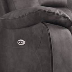 Furniture Instore Foster Dark Grey Fabric Electric Recliner 2 Seater Sofa - thumbnail 6