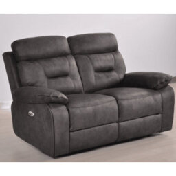 Furniture Instore Foster Dark Grey Fabric Electric Recliner 2 Seater Sofa - thumbnail 3