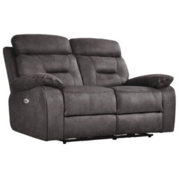 Furniture Instore Foster Dark Grey Fabric Electric Recliner 2 Seater Sofa - thumbnail 4