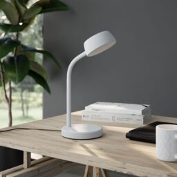 GoodHome Auklet Round Matt Grey Integrated Led Table Lamp - thumbnail 6