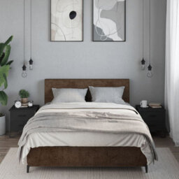 Berkfield Bedside Cabinets 2 Pcs Black 40X41X40 Cm Engineered Wood - thumbnail 3