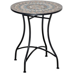 Wyld Haus Nafiro 60Cm Round Green Mosaic Outdoor Bistro Table - 71Cm High - thumbnail 2