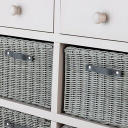 Statement Furniture Florence Sideboard With 2 Drawers And Removable Storage Baskets - Dove Grey - thumbnail 4