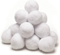 New Pack Of 20 Indoor Soft Snowballs Home Fun Kids Play - thumbnail 1