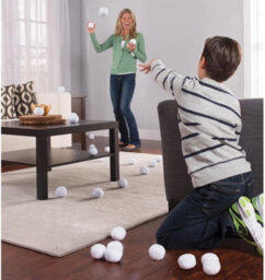 New Pack Of 20 Indoor Soft Snowballs Home Fun Kids Play - thumbnail 2