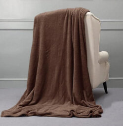 Casabella Deluxe Soft Faux Fur Mink Fleece Throw Blanket - thumbnail 4