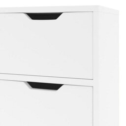 Berkfield Sideboard High Gloss White 90X30X72 Cm Engineered Wood - thumbnail 7