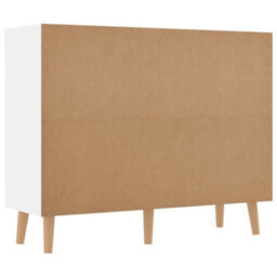 Berkfield Sideboard High Gloss White 90X30X72 Cm Engineered Wood - thumbnail 5