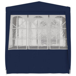Walplus Professional Party Tent Garden Gazebo Canopy With Side Walls 2.5X2.5 M Blue 90 G/mâ² - thumbnail 3
