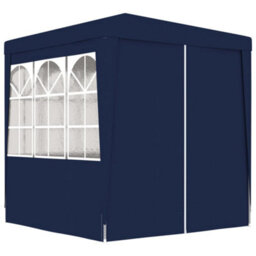 Walplus Professional Party Tent Garden Gazebo Canopy With Side Walls 2.5X2.5 M Blue 90 G/mâ² - thumbnail 4