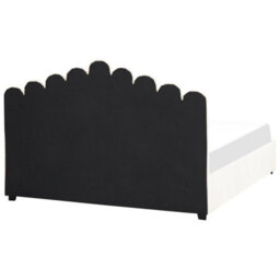 Beliani Ottoman Bed Velvet Vincennes 180 X 200 Cm (Eu Super King) Off-White - thumbnail 7