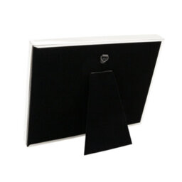 Happy Homewares Modern Wedding Picture Frame In Silver Plating With Rings And Hearts - thumbnail 4