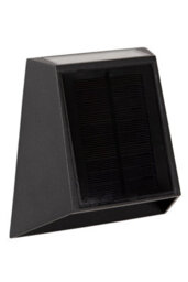 Lucide Luton Wall Light Outdoor- Solar - Led Dim. 2850K/3150K Ip54 - Day/night Sensor - Black - thumbnail 2