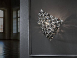 Luminosa Lighting Luminosa Sat 1 Light Crystal Wall Lamp Chrome, G9 - Uk Stock - thumbnail 1