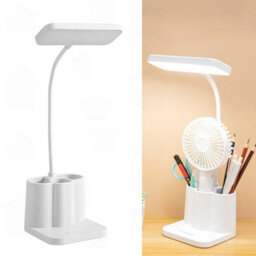 Amorly Plug-In Led Dimmable Desk Lamp With Pen Holder, Adjustable Colour Table Light, Reading Lamp For Bedroom, Study Room And Office - thumbnail 2