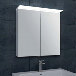 Plum&clay Carmie Led Illuminated Double Mirrored Wall Cabinet (H)715mm (W)600mm - thumbnail 2