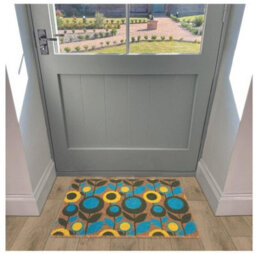 The Rugs Coir Doormat Gainsborough Abstract Floral 40X70 Cm - thumbnail 2