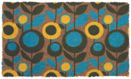 The Rugs Coir Doormat Gainsborough Abstract Floral 40X70 Cm - thumbnail 1