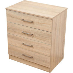 Sonoma Oak 4 Drawer Chest Bedroom Furniture - thumbnail 4