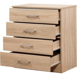 Sonoma Oak 4 Drawer Chest Bedroom Furniture - thumbnail 3
