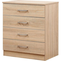 Sonoma Oak 4 Drawer Chest Bedroom Furniture - thumbnail 1