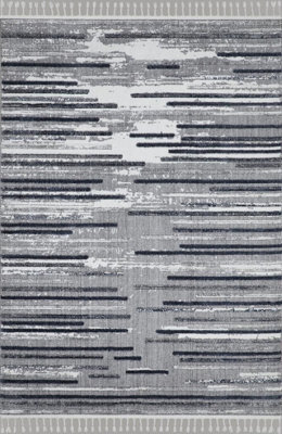 The Rugs Scandi Collection Area Rugs - Scandinavian Design Living Room Rugs And Runners In Grey-Multicolour3 - image 1