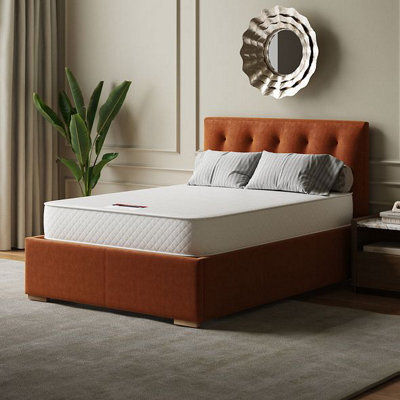 "4Ft6 Double Memory Foam Sprung Mattress, Visco Therapy Deluxe Memory Sprung, Pressure Relief & Support, Medium, 19Cm / 8"" Deep" - image 1