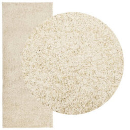 Berkfield Shaggy Rug Pamplona High Pile Modern Gold 80X200 Cm - thumbnail 3